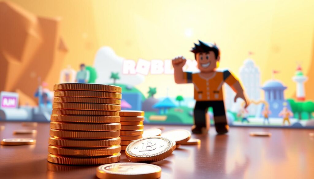 Robux and Roblox gameplay