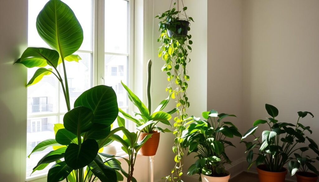 Selecting indoor plants for various light conditions