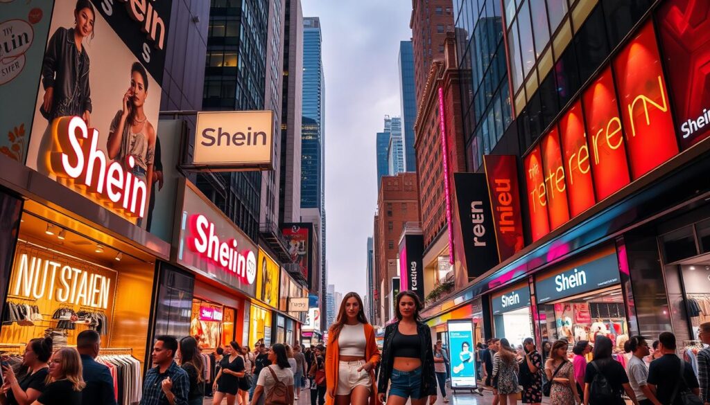 Shein popularity in the fast-fashion market