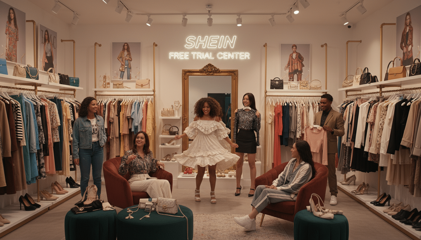 How to get free clothes at the Shein free trial center