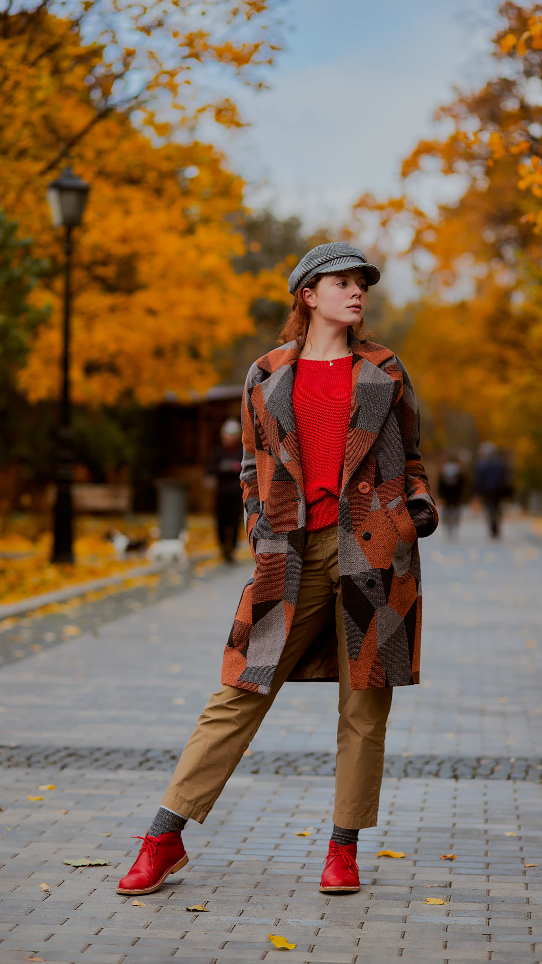 woman standing in park