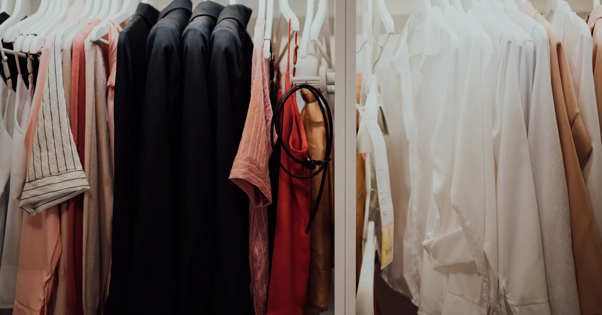 black and red clothes hanged on white wooden door